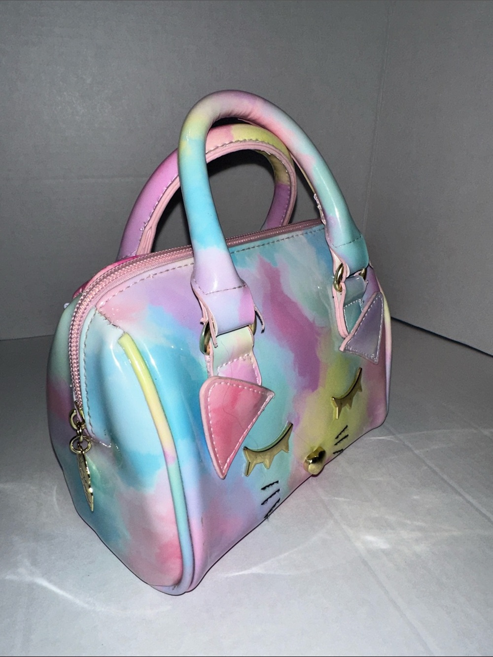 Luv Betsey by Betsey Johnson - Pastel Cat Mini Satchel Bag - Picture 4 of 15